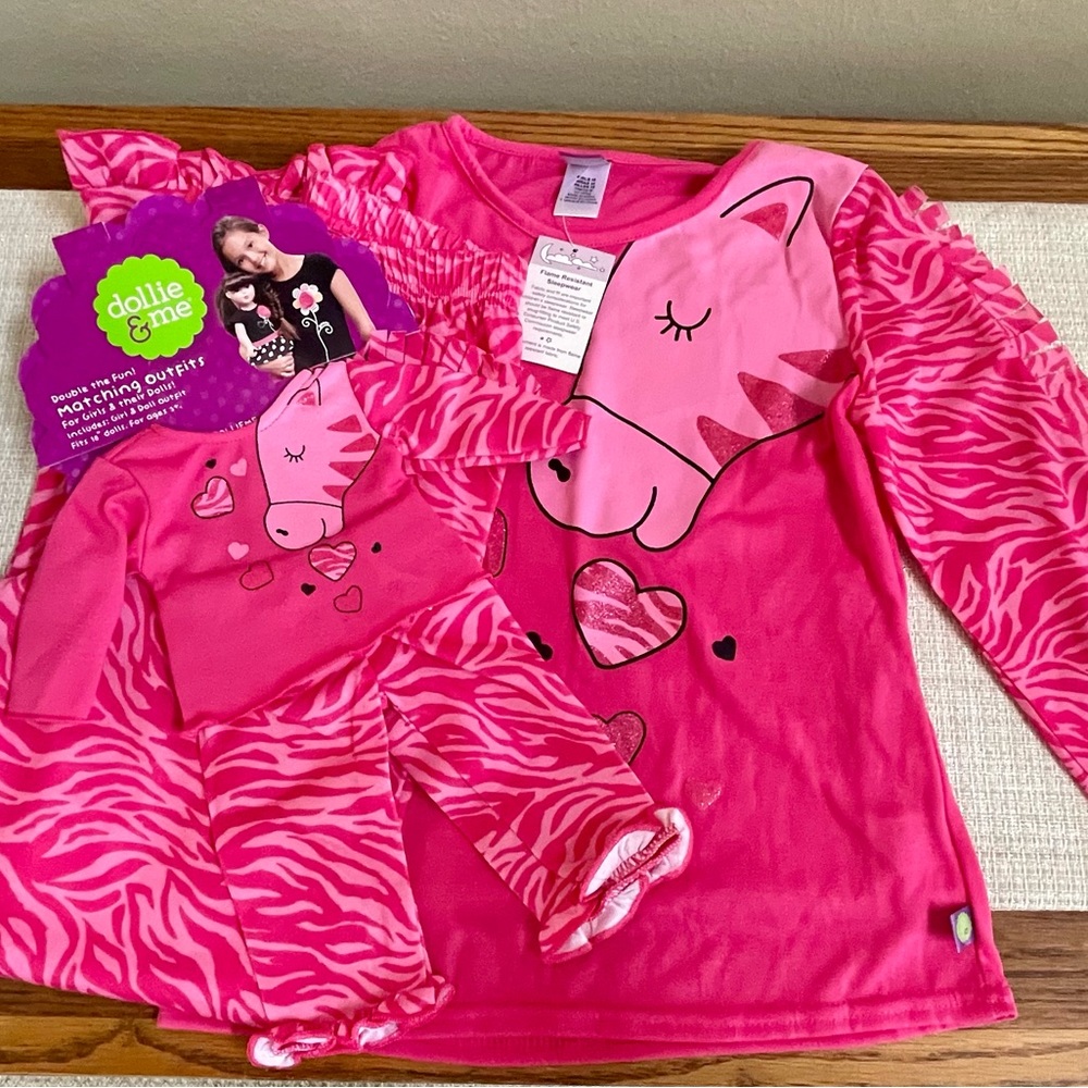 Dollie & me matching pajama set